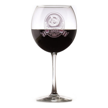 Custom Engraved Barware Glasses, Personalized Home Bar Glassware