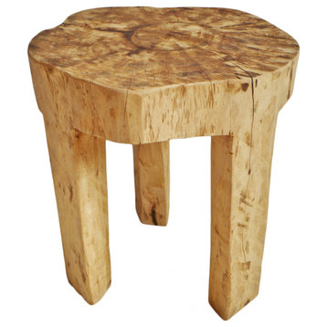 Rustic Naga Three Leg Wood Table 11