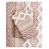 INK+IVY Imani Cotton Printed Duvet Cover Set With Chenille, Blush