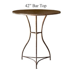 Savoy Bar Height Table with 42in. Diameter Top by Charleston Forge - Indoor Pub And Bistro Tables