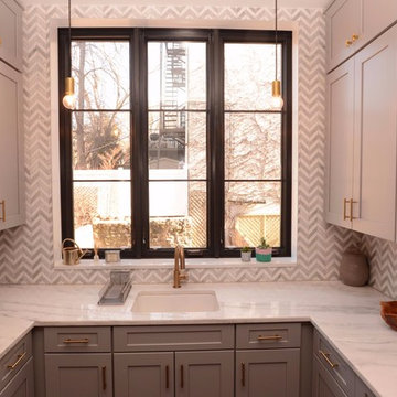 Gray Semi Custom Kitchen Cabinets