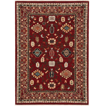 Oriental Weavers Lilihan 043S6 Red/Black Area Rug 2' 6'' X 12' Runner