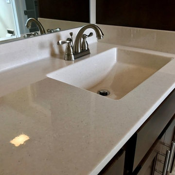 Sherrard  IL New Construction Koch Cabinets Birch Mocha MSI Quartz