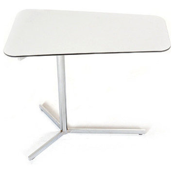 Tred Side Table, White Laminated Top