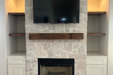 Living room - transitional living room idea in Denver