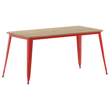 30x60 BR/RED Dining Table