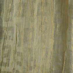 Modern Shimmer Drapery in Gold - Drapery Fabric