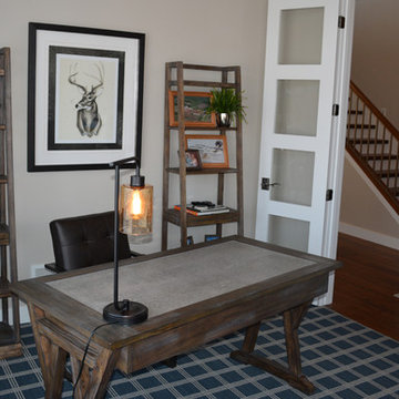Rustic Office with Contemporary Touches