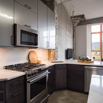 Super Sleek Loft Kitchen