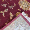 10x14 Hand Knotted Fine Tabriz Burgundy Oriental Rug