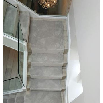 Silkresse Carpet Installed as a Runner to Stairs