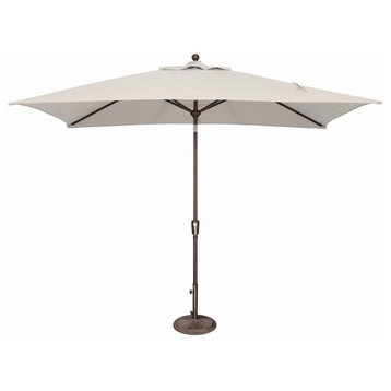 Simply Shade Catalina 120" Octagon Push Button Tilt Umbrella in Bronze/Natural