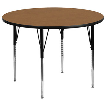 Flash Furniture 42'' Round Activity Table With Oak Thermal Fused Laminate Top