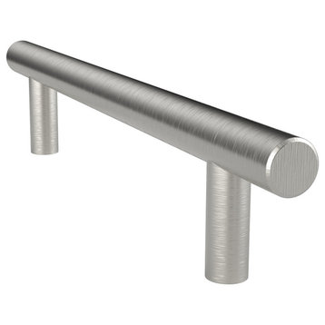 Del Mar Hardware - 5 3/4" Cabinet Bar Pull Brushed Satin Nickel Finish, Single P