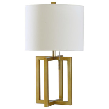 Marilou Table Lamp - Solid Gold - Brussels Off-White/Cream