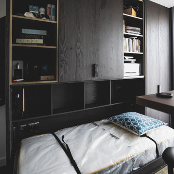 Wall Bed Wooden Media Unit