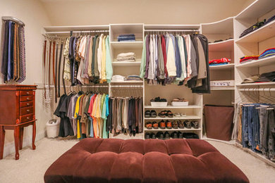 Inspiration for a transitional closet remodel in Nashville