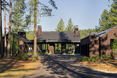 Rustic exterior home idea in Other