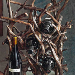Roost Driftwood Wine Rack - SKU: W925 - Wine And Bar Cabinets