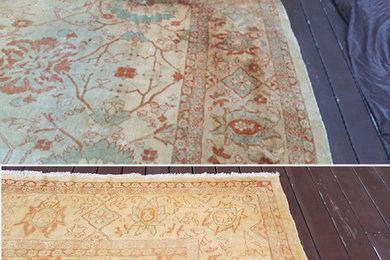 Oushak rug cleaning and Restoration