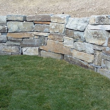 Langenfus - Timber and Quarried Stone Retaining Wall