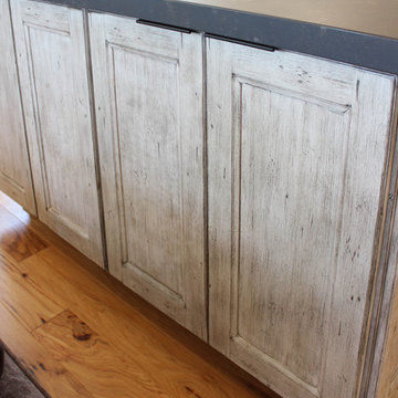 White and Gray Kitchen with Massive Storage Solutions