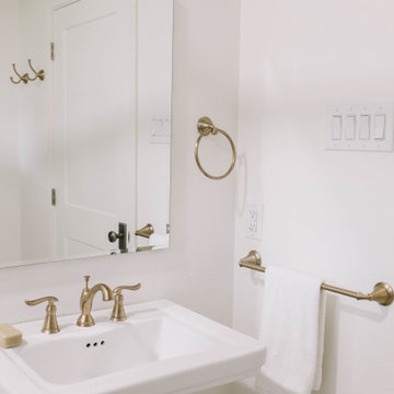 Organic Transitional Master & Hall Bathroom