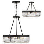 Crystorama - Alister 8 Light Chandelier - The light source of the Alister collection is uniquely placed between the U-shaped crystals giving it a maximum light output.