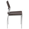Vinnie Side Chair (Set Of 4)-Brn/Chrm