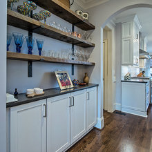 open shelves