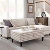 Mcloughlin Upholstered Storage Ottoman Beige and White