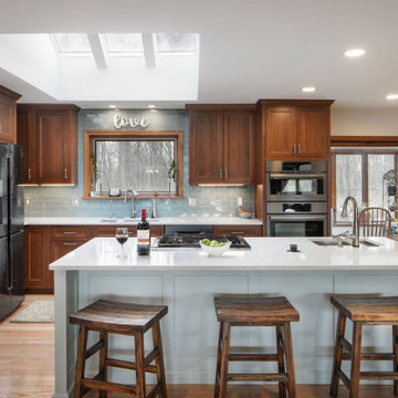 Design-Build Open Concept Interior Remodel - Kitchen - Living Room - Dining Room