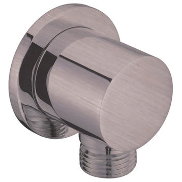 Dawn Wall Mount Supply Elbow, Round, Brushed Nickel