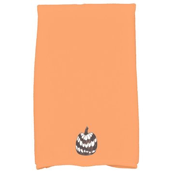 Pumpkin Single 18"x30" Orange Halloween Hand Towel