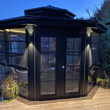 Gazebo with 4-Track Windows