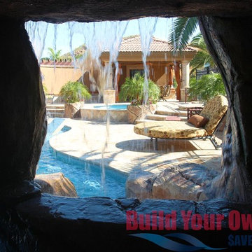 Arizona Swimming Pool and Grotto Designed by Build Your Own Pool