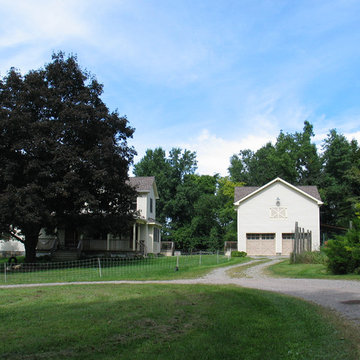 21st Century Upstate NY Farmhouse with Garage / Barn and Studio