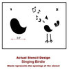 Singing Birdie Stencil, Fun, Trendy, and Cute Reusable Stencils For DIY Decor