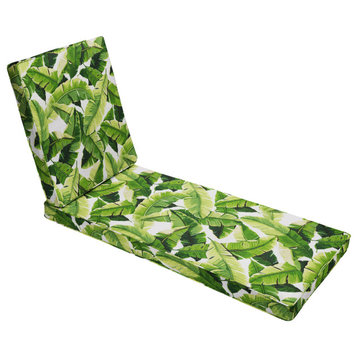 Green Outdoor Corded Hinged Cushion, 79x25