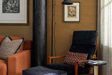 Inspiration for a 1960s living room remodel in New York