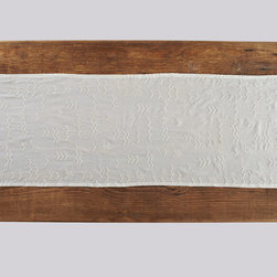Abstract Embroidered Voile Table Runner - Table Runners