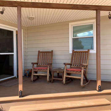 Southwestern Front Porch Built With Premium Composite Decking