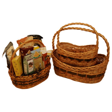 Wald Imports Willow Baskets, Set of 3
