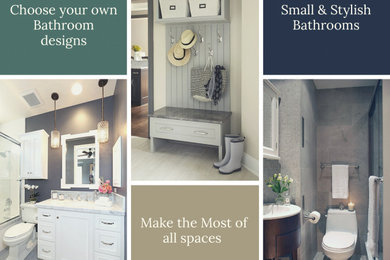 Small Spaces - bathroom & Mud rooms designs