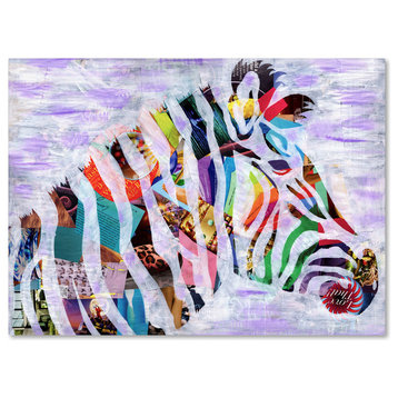Artpoptart 'Purple Zebra' Canvas Art, 32x24