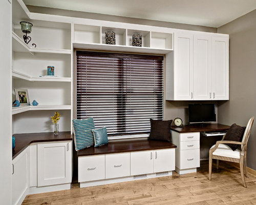 Built In Desk And Window Seat | Houzz