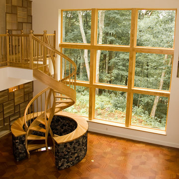 Unique Library & Spiral Staircase