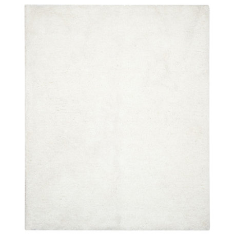 Safavieh Supreme Shag Collection SGS621 Rug, Ivory, 8'x10'