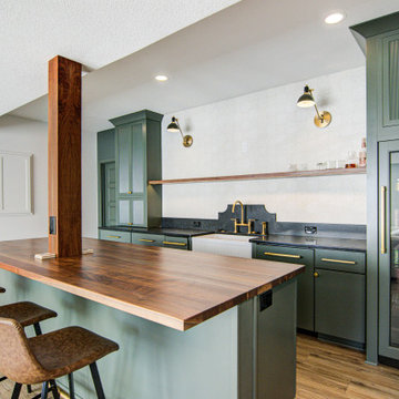 Cozy Basement Remodel with Custom Touches
