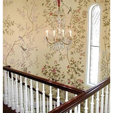 hand painted wallpaper project show